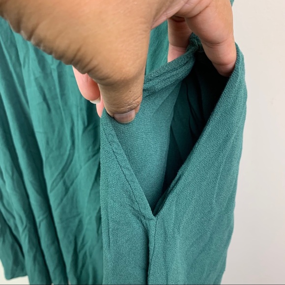 Torrid Green Sleeveless Tunic Long Top Women’s Sz. 3 Plus Size With Pockets! - Picture 4 of 9